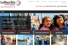Tablet Screenshot of lamacchiatravel.com